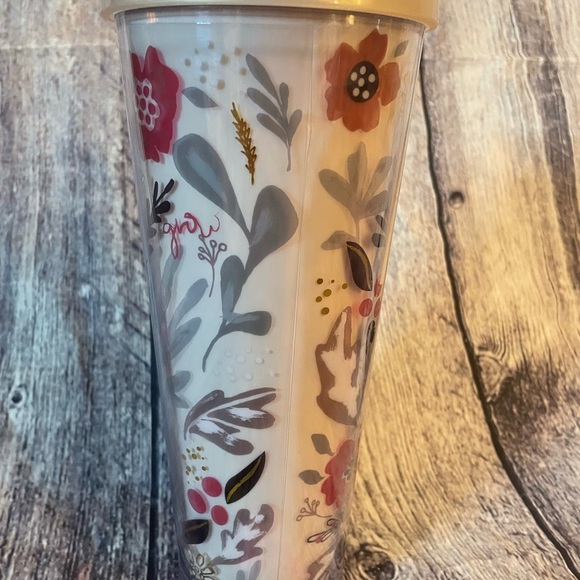 VERY RARE 2014 Starbucks Flower Pattern Floral Harvest Venti Cold Cup Tumbler - Picture 7 of 13